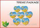 Heart Shape Custom Packaging Bags Snacks Vinyl Bag With Zipper Oxygen Resistance