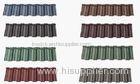 Metal Roofing Shingles Tiles Classical , Green Brown Color Stone Coated roof Tile
