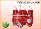 Juice Drink Packaging Spout Pouch PE PA Stand Up Food Pouches With Hang Hole