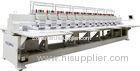 Automatic flat bed 12 head industrial embroidery machines , 1000rpm