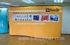 Portable Pop Up Exhibition Stands , Aluminum Trade Show Fabric Displays