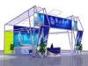 Custom Recyclable Exhibition Booth Display , Island Truss Trade Show Booths
