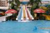 Outdoor 3 Lane Rainbow Toddler and Adults Fiberglass Water Slides Equipment