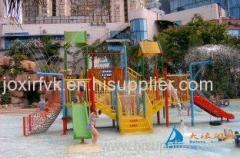 Fiberglass and Steel Pipe Water Slides , Valves Water Playground Equipment For Water Park