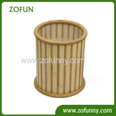 2014 hot selling Bamboo rubbish bin