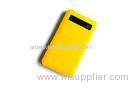 Ultra-thin Power Bank Chargers 4000mAh Single USB For Blackberry , Yellow