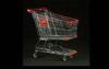 Chrome Plating Cold Wire Shopping Trolley With PVC / PU / TPR Wheel