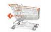 210L Large Wire Metal Supermarket Grocery Shopping Cart Zinc Plated