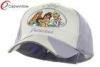 White Purple Princess Girl Cotton Baseball Caps for Children