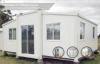 Living Combined Folding Container House , Decorative Portable Office Buildings