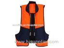 Red / Orange Automatic Inflatable Life Vest PFD For Boat