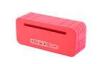 Red Hands free Active cellphone Bluetooth Cube Speakers of Zinc alloy