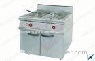 Electric Deep Fryer With Double Tank Basket , commercial kitchen equipment