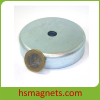 Zinc Plated Large Sintered Countersunk Neodymium N40 Magnets