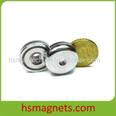 Strong Sintered Neodymium Countersunk Pot Magnet