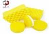 Yellow Wave Shaped Car Washing Sponge , Car Cleaning Sponge