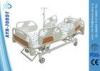 Central Controlled Braking Rolling Medical Hospital Beds Antique Iron With ABS Handrails