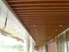 Moth-proof Artistic Wood Plastic Composite Ceiling For Indoor Decoration