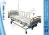 5 Function Powder Coating ICU Old Man Hospital Bed With Cross Brakes / Wheels