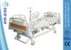 Adjustable Powder Coating Manual Hospital Bed Double Functions Nursing Bed