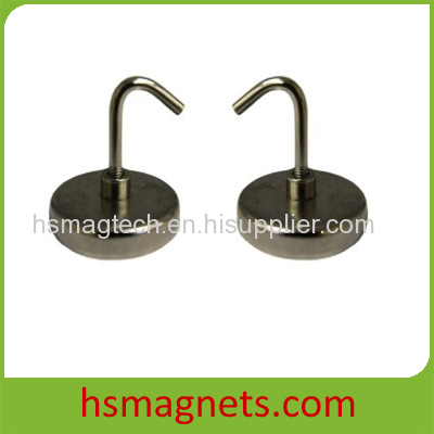 Sintered NdFeB Pot Magnet With Hook