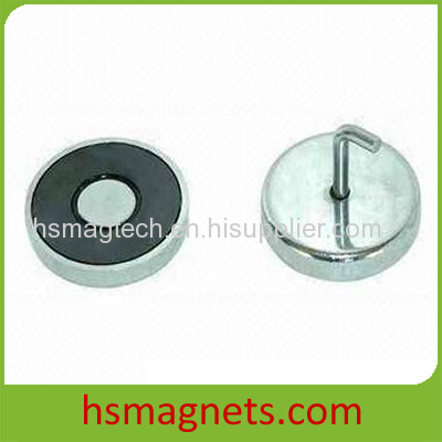 Hard Ferrite Ceramic Pot Magnet with Threaded