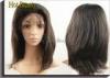 Natural Brown Remy Human Hair Glueless Full Lace Wigs No Shedding
