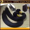 Natural Black Remy Virgin Human Hair Extensions Straight Type