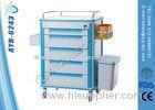 Hospital Medicine Drugs Distribution Trolley With Inner Divided