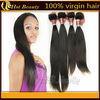 100G Virgin Peruvian Hair Extensions , Silky Straight Human Hair