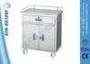 Moveable Medical SS Anesthesia Instrument Medical Trolleys With Cabinet