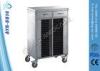 Hospital Stainless Steel Medical Trolleys / Patient Case Trolley With Wheels