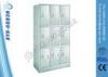 Nine Doors Stainless Steel Hospital Doctor Clothes Cabinet For Bed Accessories