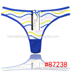 2014 new cotton lady thong candy color hot g-string sexy Underpants girl t-back lady panties women underwear lingerie in