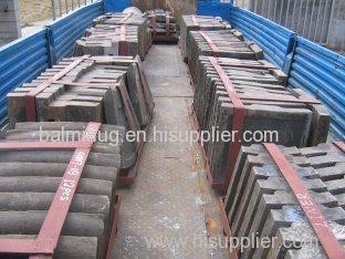 High Manganese Steel Casting Ball Mill Liners Less Than HB300 For Cement Mill