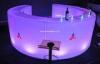 Remote control LED round bar counter / LED wine display table