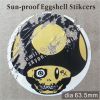 Custom Sun-proof Ink Printing Self Adhesive Brittle Eggshell Graffiti Stickers