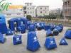 44 Pcs Blue Outdoor Inflatable Paintball Bunkers With Air Sealed Plato PVC Tarpaulin