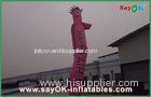 Waterproof Desktop Pink Inflatable Air Dancer For Outdoor Advertising