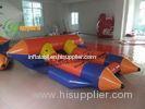 4 Person Colourful PVC Inflatable Boat With 2 Seats For Seaside Water Park