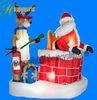 Commercial Inflatable Yard Decorations Christmas / Inflatable Santa With Reindeer