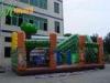 Exciting Jungle Inflatable Bouncy House Slide / Funtime Bouncy Castles With Slide