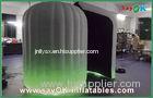 Green Inflatable Photo Booth With LED Light For Commercail Advertising