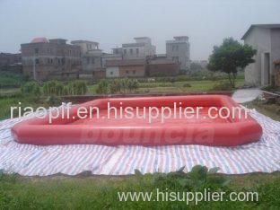 Red PVC tarpaulin big inflatable tank customized size 3 Layer Leakproof Protection