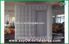 White Party Blow Up Photo Booth Tent LED Lighting With Door Curtain