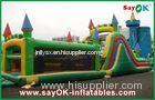 Castle Shape Inflatable Bouncer With Slide / Inflatable Combo For Park