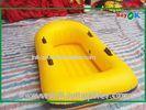 Custom Yellow PVC Inflatable Boats Water Amusement Floating Boats For Kids