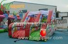 Coloured Outdoor Inflatable Slide For Child and Adult , Inflatable Bouncer Slide