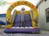 Commercial Cartoon Inflatable Bouncy Slide With Fire Retardant Double Lane