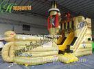Pirate Ship Childrens Inflatable Bouncy Slide / Large Bouncy Castle With Slide